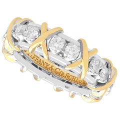 Anillo Tiffany Eternity de diamantes y oro de 18 quilates - Diseño de Jean Schlumberger