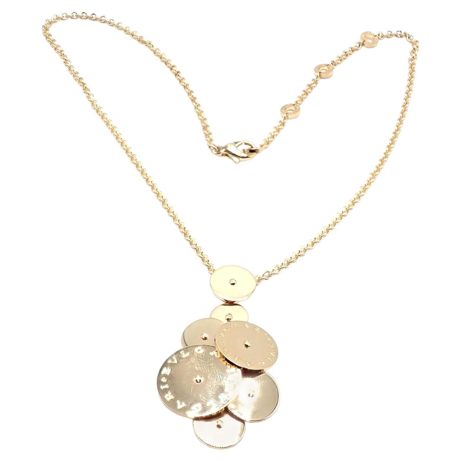 Bulgari Bvlgari Cicladi Large Pendant Yellow Gold Link Necklace