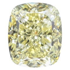 Alexander Beverly Hills GIA 3.88ct Cushion VS1 Fancy Yellow Diamond 1.20 ratio