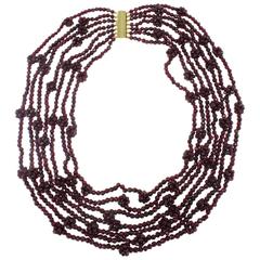 Luise Garnets Silver Necklace 2