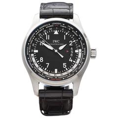 IWC Stainless Steel Pilot's WorldTimer Automatic Wristwatch Ref W3410 11
