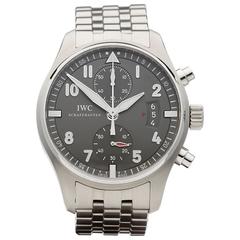IWC Stainless Steel Pilot's Chronograph Spitfire Wristwatch