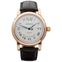 Montblanc Gold Plated Silvered Roman Dial Automatic Wristwatch Ref W3419
