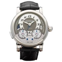 Montblanc Stainless Steel Nicolas Rieussec gmt Automatic Wristwatch
