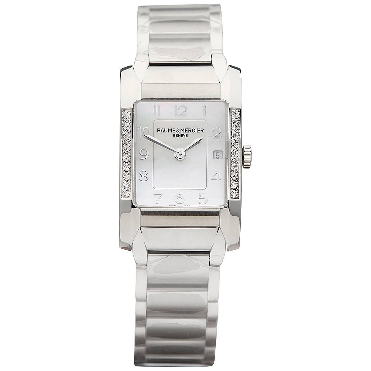 Baume & Mercier Hampton ladies Stainless steel Quartz Wristwatch Ref W3429