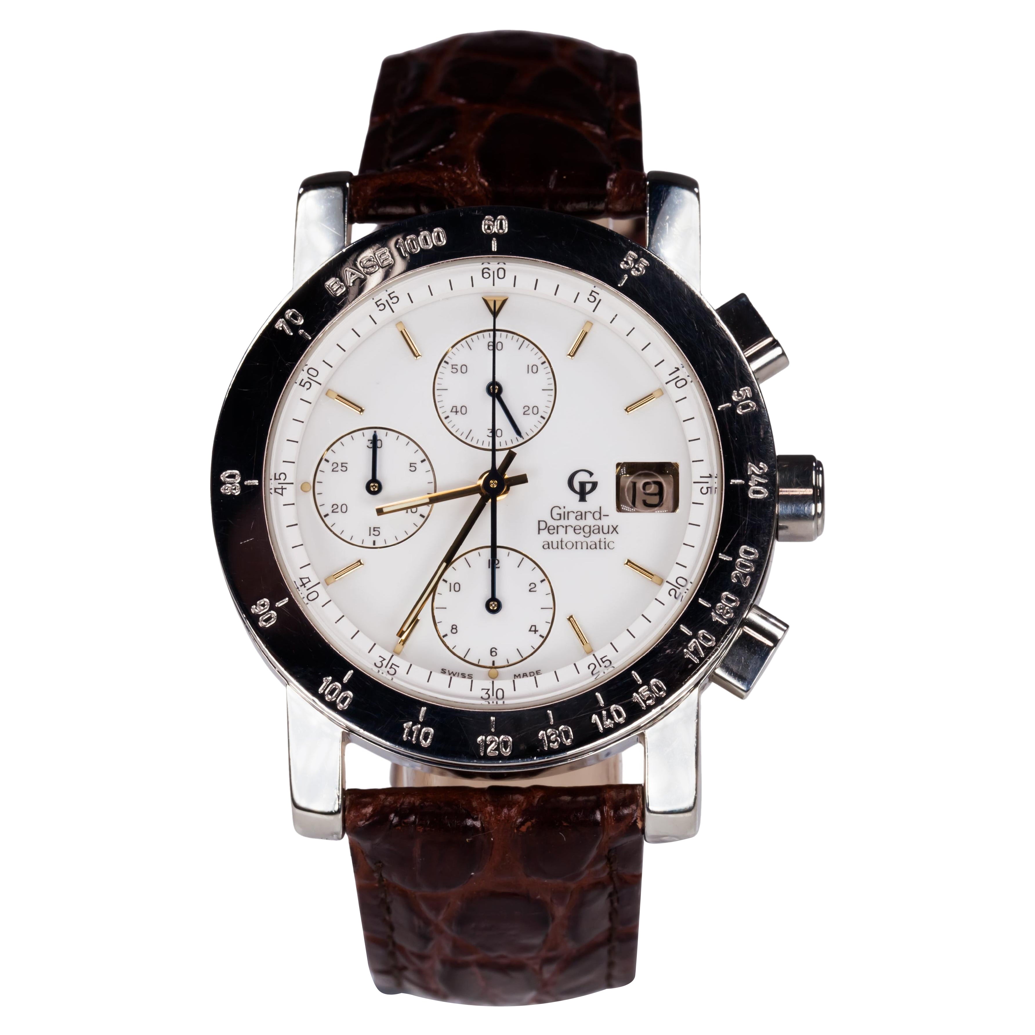 Girard Perregaux Men's Stainless Steel Automatic Chronograph Watch GP7000