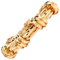 Henry Dunay Yellow Gold Bamboo Link Yellow Gold Bracelet 12