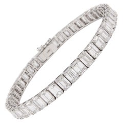 Alexander Beverly Hills Bracelet tennis 18 carats avec diamants 20,69 carats « avg 0,48 carat » certifiés GIA