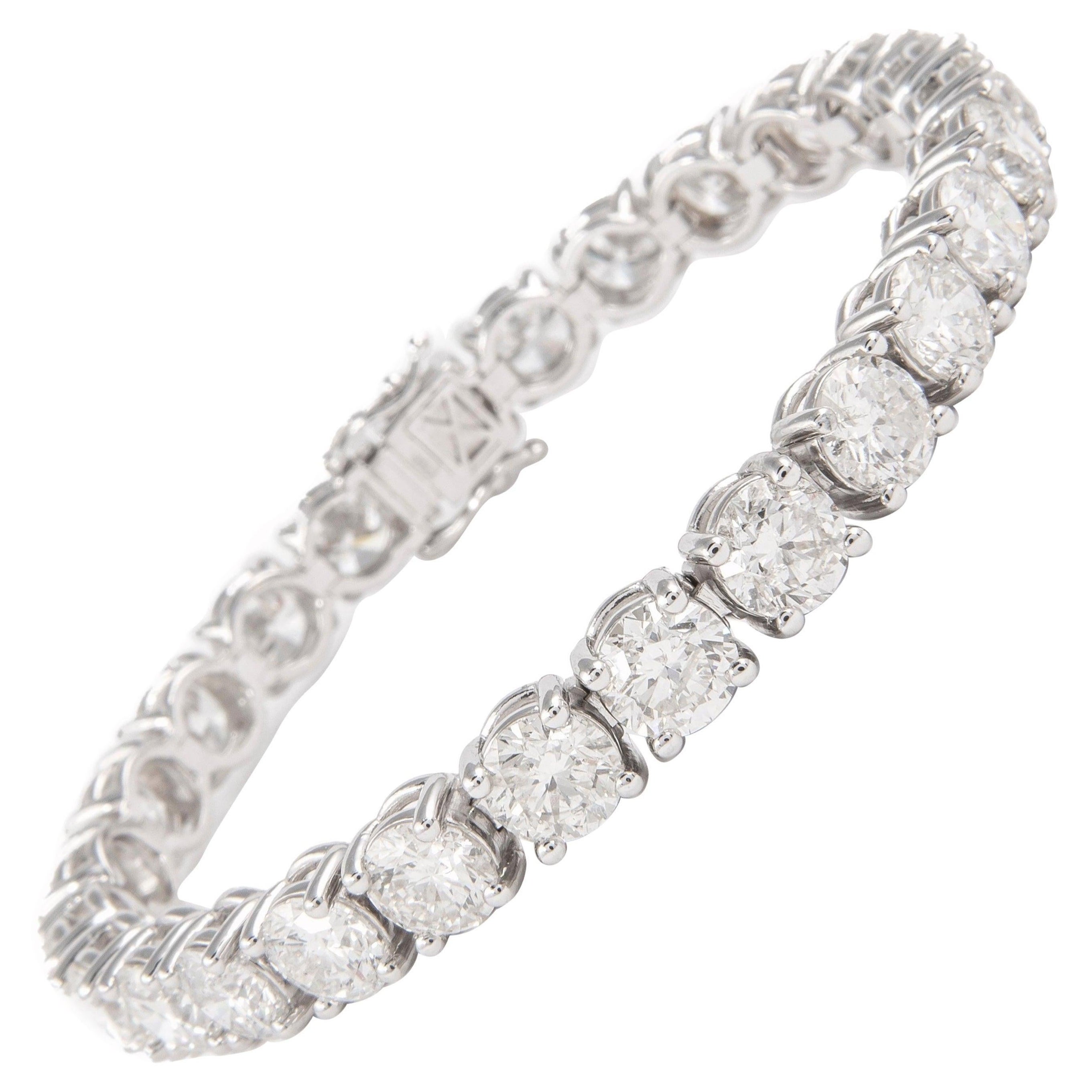 Alexander Beverly Hills Bracelet tennis 18 carats avec diamants 26,46 carats « Avg 1,01 carat »