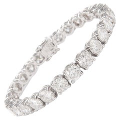 Alexander Beverly Hills Bracelet tennis 18 carats avec diamants 26,46 carats « Avg 1,01 carat »