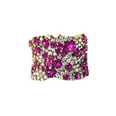 Classic 1ct Ruby and Diamond Ring in 14k Gold