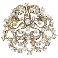 Antique Convertible Diamond Brooch Pendant 5