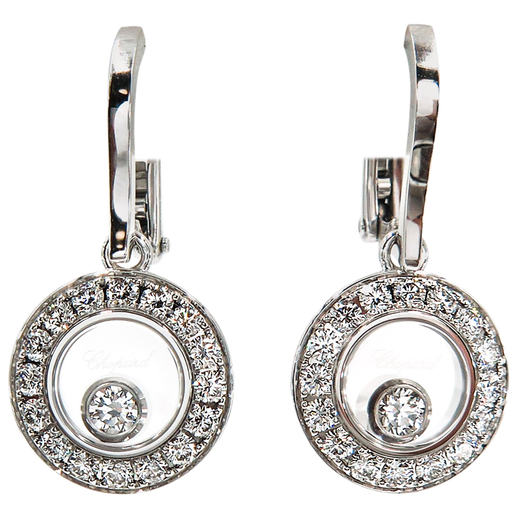 Chopard floating diamond earrings Clearance