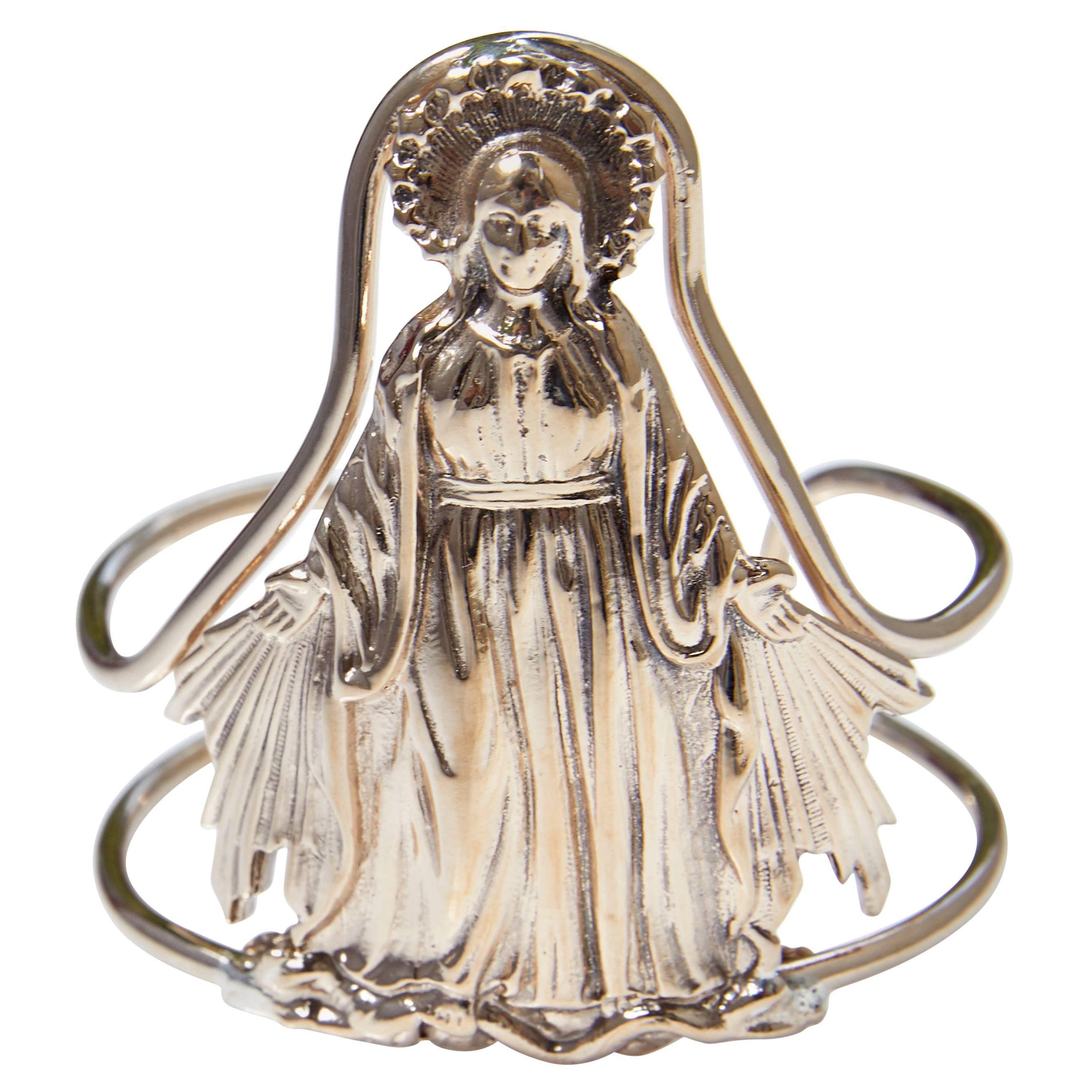 Virgin Mary Arm Cuff Bangle Statement