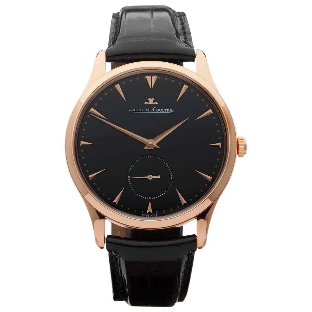  Jaeger-LeCoultre Rose Gold Master Grande Ultra Thin Automatic Wristwatch 