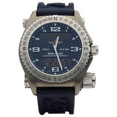  Breitling Titanium Chronometre Emergency Quartz Wristwatch 