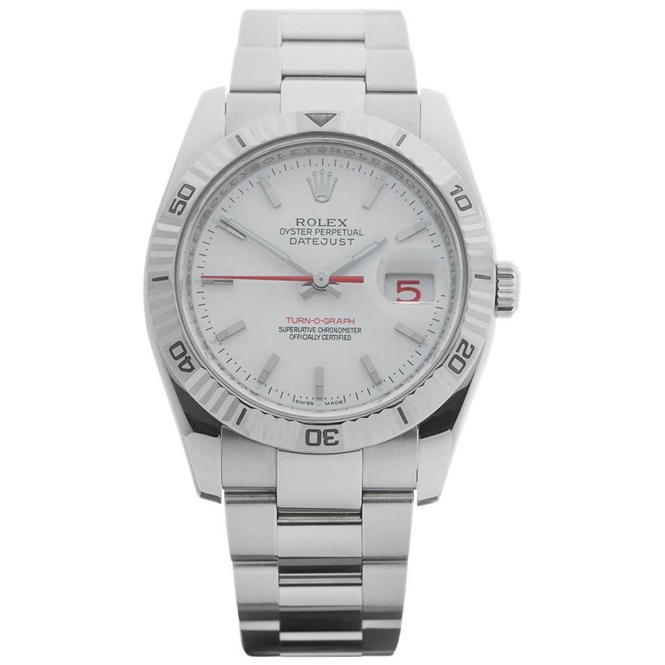 Rolex Stainless Steel Datejust Turn-O-Graph Automatic Wristwatch 116264 2004