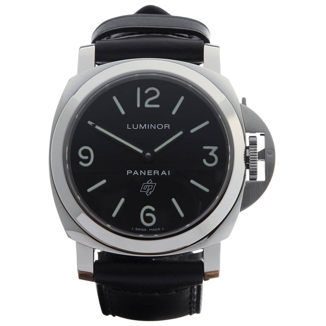  Panerai Stainless Steel Luminor Base Automatic Wristwatch PAM0000 2014