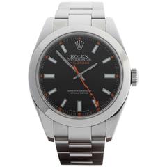  Rolex Stainless Steel Milgauss Automatic Wristwatch 116400 2010