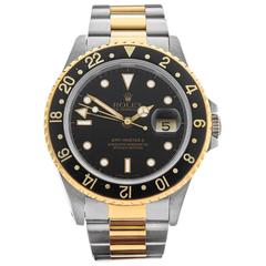  Rolex Yellow Gold Stainless Steel GMT-Master II Automatic Wristwatch 16713 1992