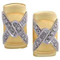 Pomellato Diamond Yellow and White Gold Clip-On Earrings