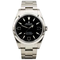 Rolex Stainless Steel Explorer 39mm Automatic Wristwatch