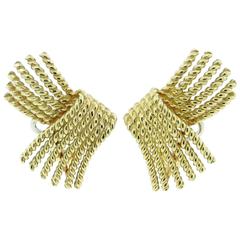 Tiffany & Co. Schlumberger Gold Earclips