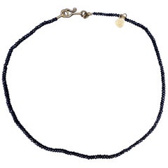 GURHAN 990 22k yellow gold 4ctw black diamonds necklaces 16'' stamped