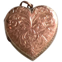 Antique Edwardian  Rose Gold Large Locket Hallmarked