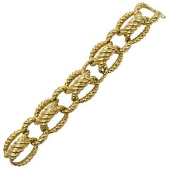 Spectacular Cellino Gold Domed Bracelet 9