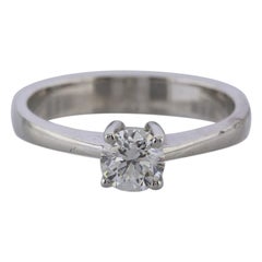 0.56 Carat Diamond Solitaire Engagement Ring