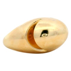 Anillo Bvlgari Cabujón de Oro Amarillo de 18 Kilates
