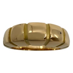 Van Cleef & Arpels, bague jonc fantaisie vintage rare en or jaune 18 carats US6 EU52