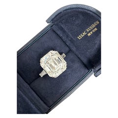 Issac Nussbaum Verlobungsring, 18 Karat GIA zertifizierter 27 Karat Diamant im Asscher-Schliff