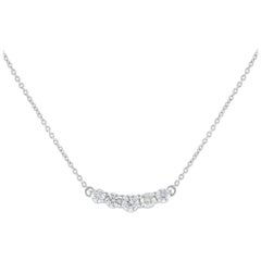 14K White Gold 0.50ct Diamond Necklace MF08-100124