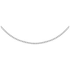 Collana Tennis con diamanti coltivati in laboratorio in oro bianco 14K 4,95ct MF15-100924