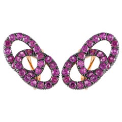 Pomellato Cattene Orecchini in oro giallo 18 carati con zaffiro rosa PO21-102124