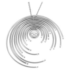 Collana Chopard Happy Diamonds in oro bianco 18 carati con diamanti da 0,63 carati