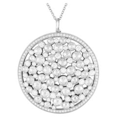 Tiffany & Co. Platin 2,30 Karat Diamant-Cobblestone-Anhänger-Halskette TI02-102824