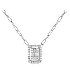14K White Gold 0.40ct Diamond Necklace NK01380