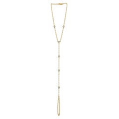 14K Yellow Gold 0.60ct Diamond Hand Chain Bracelet BR09727-Y