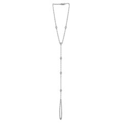 14K White Gold 0.60ct Diamond Hand Chain Bracelet BR09726-W