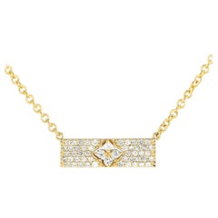 Collar de diamantes de 0,55 ct en oro amarillo de 14 quilates PN15561-Y