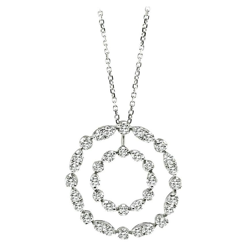 3.00ct Diamond Round Pendant Necklace