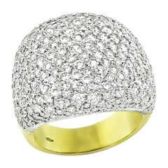 Anello da cocktail con diamante da 4,00ct