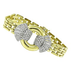 1.80ct Diamond Two Tone Gold Bracelet