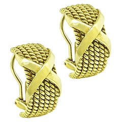 Tiffany & Co Gold Schlumberger Earrings