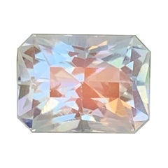Bellissima pietra di luna arcobaleno certificata Nature 2,64 ct taglio ottagono Madagascar