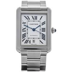 Cartier Stainless Steel Tank Solo Automatic Wristwatch