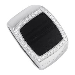 Anello Chaumet in oro bianco 18 carati con diamanti e Wood da 0,20 carati CH09-091124